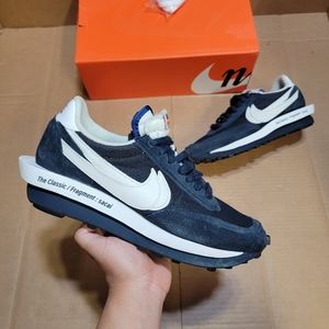 Size 10 - Nike LDV Waffle x Fragment Design x sacai Low Blackened Blue